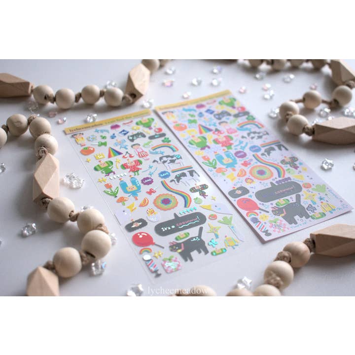Lycheemeadow - Wholesale Sticker - I Can See the Cosmos Holographic Sticker Sheet7