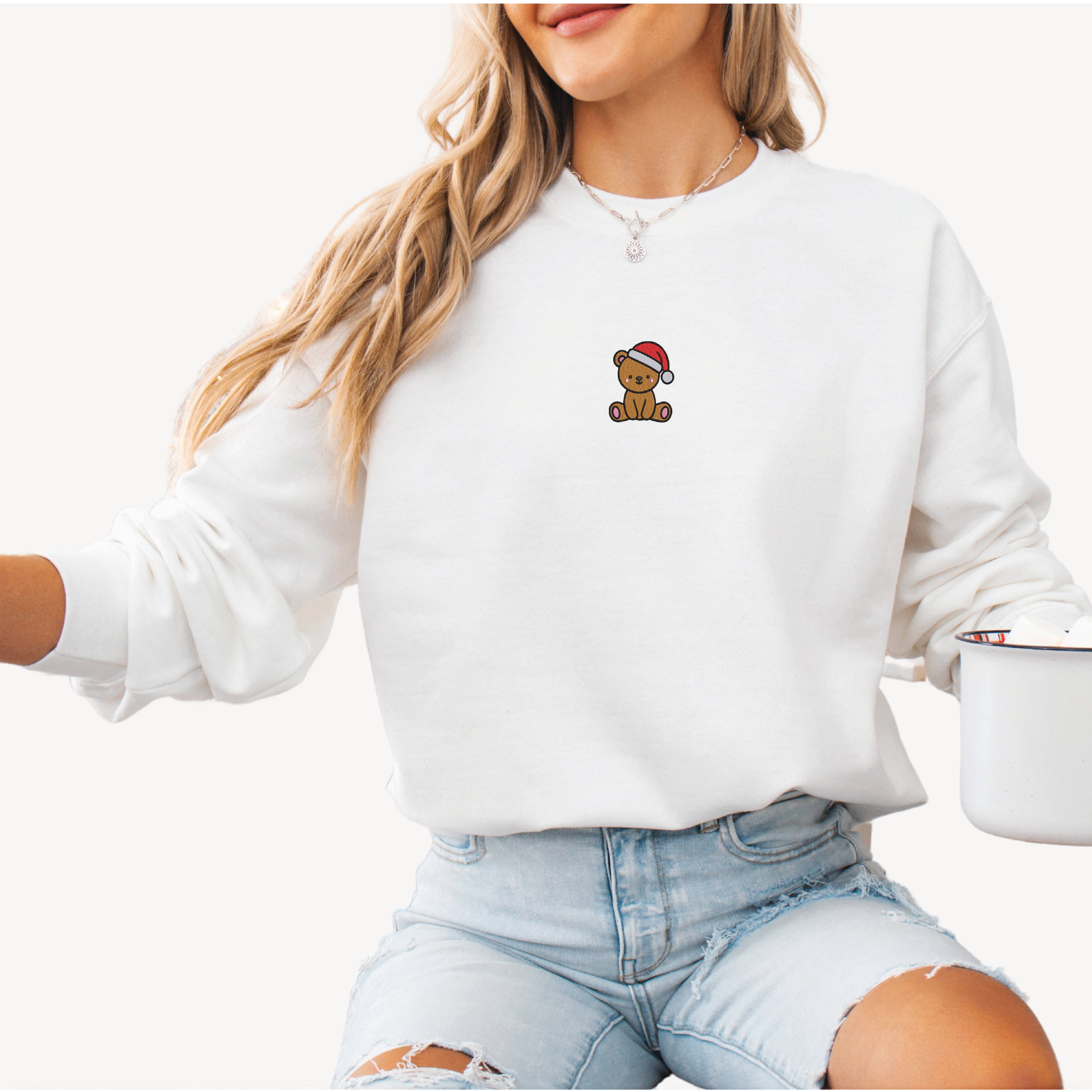 P E T I T R U E - Wholesale Sweatshirt - Women's - Embroidered Christmas Crewneck Sweatshirts Holiday Sweaters 4