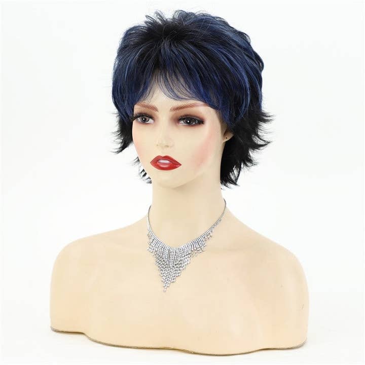 FurDecoration - Wholesale Wig/Hair Piece - Short Curly Synthetic Wig Cap2