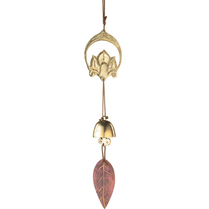 Lunar Lotus Door Chime for wholesale by dZi Handmade