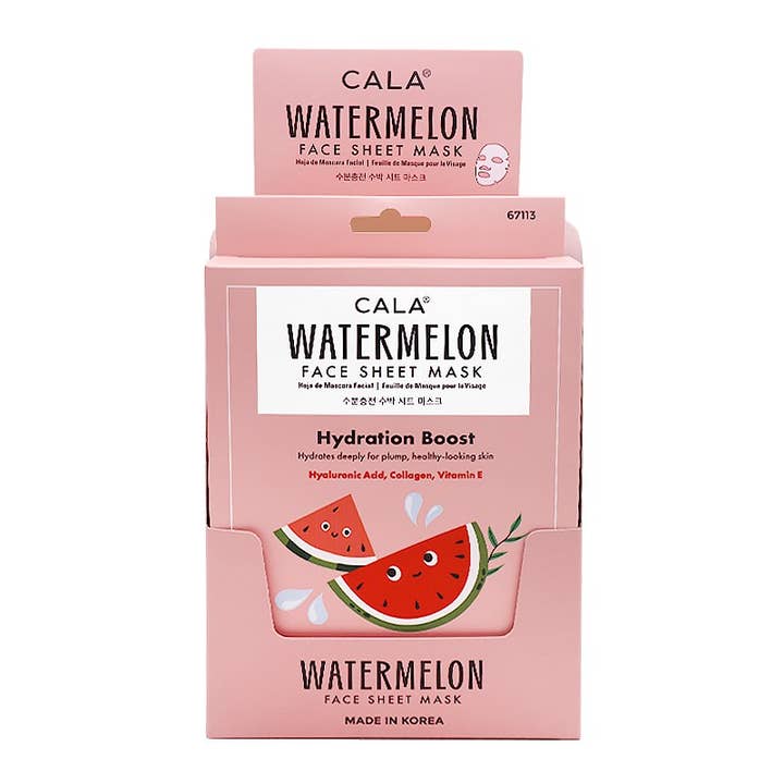 PINEAPPLE Beauty - Wholesale Skincare Face Mask - CALA 67113 Watermelon 5 Sheet Face Mask - 6 pcs