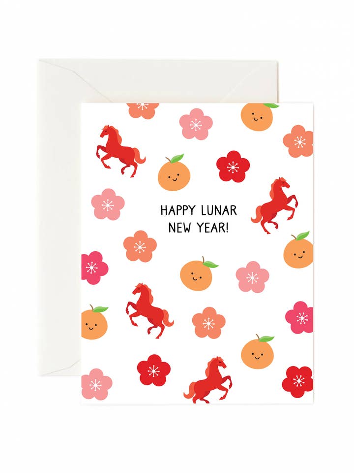 Frohes Mondneujahr! Grußkarte für den Großhandel von Tickle Me Lavender