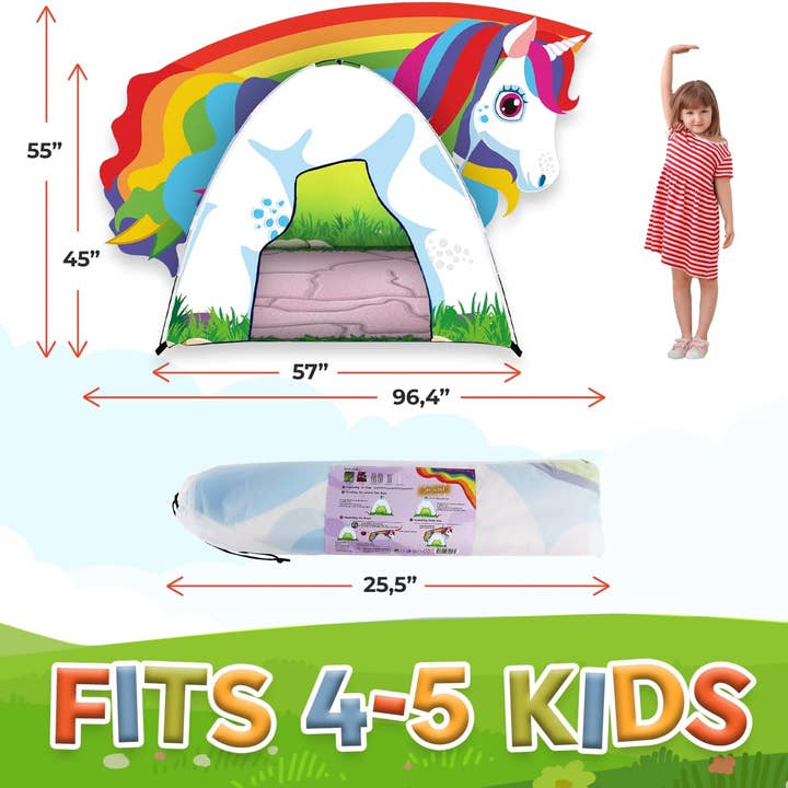 Toysical - Wholesale Tent - Kids - Unicorn Kids Play Tent with Princess Playhouse