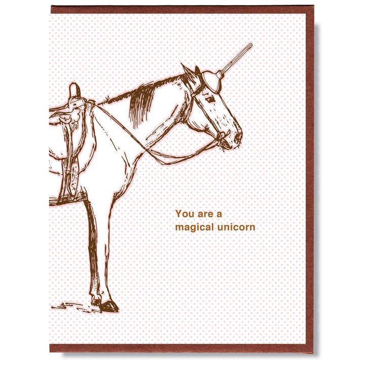 You Are A Magical Unicorn Card for wholesale by Smitten Kitten
