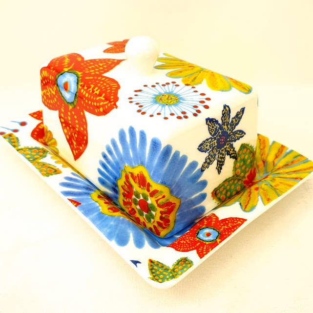 Rob Turner THE ART OF TABLEWARE – wholesale Butter dish – Flower Power Butter Dish4