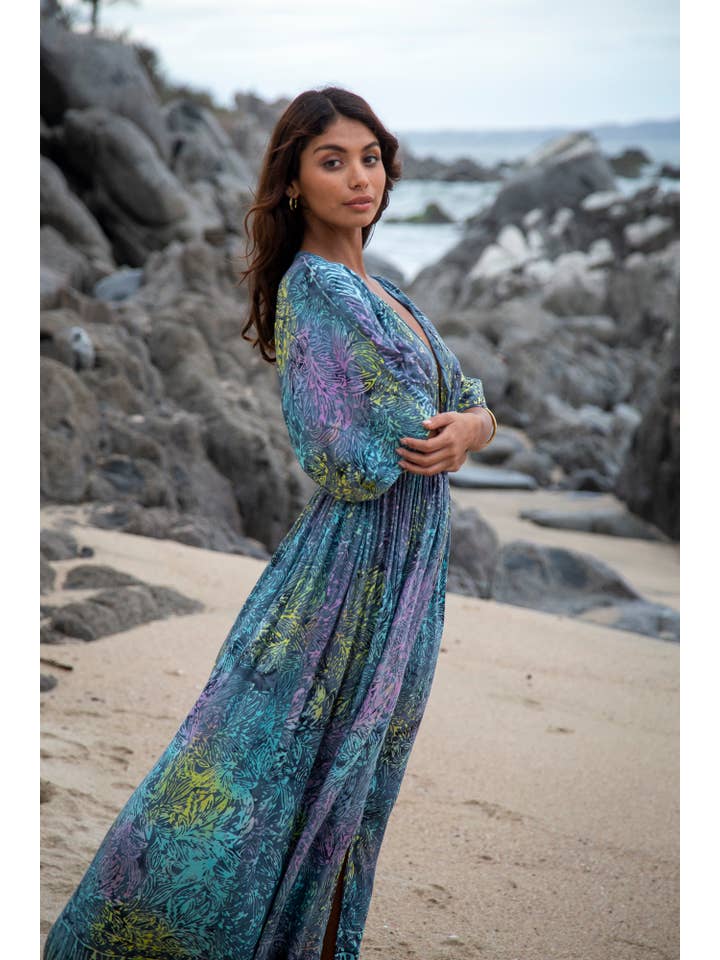 Bali Prema – wholesale Klänning - Dam – Sommar Maxi Klänning, Strandöverdrag Amy Kimono i Bahamas Grey Ra6