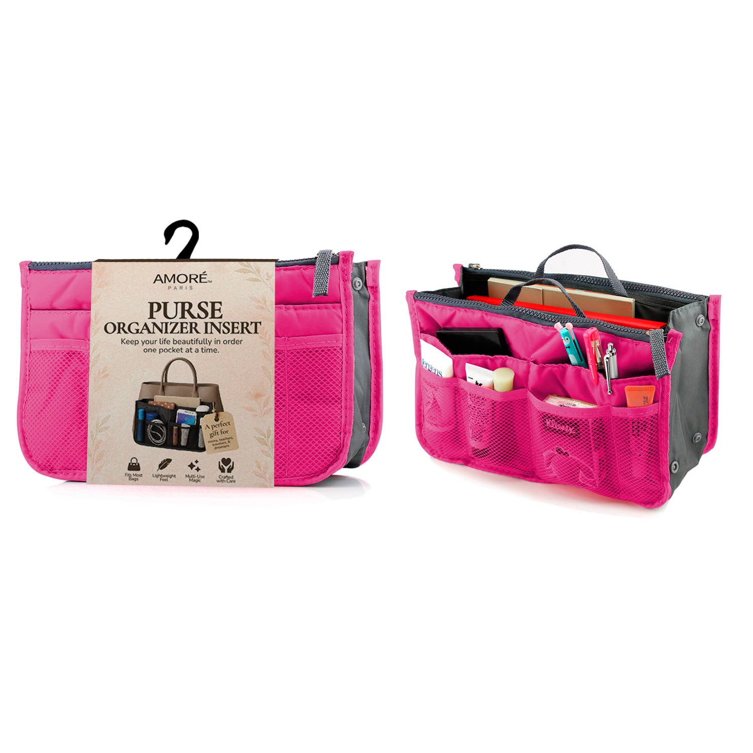 The American Gift Company (TAGCO) - Venta al por mayor Bolsa grande - Unisex - Organizador de Cosméticos Plegable para Bolso de Viaje4