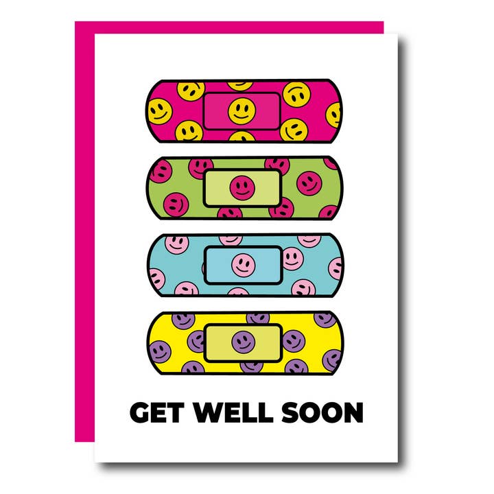 Studio Soph (We Pay Your Import Fees - We Ship DDP) – wholesale Krya på dig-kort – Get Well Soon Smileys - Hälsningskort