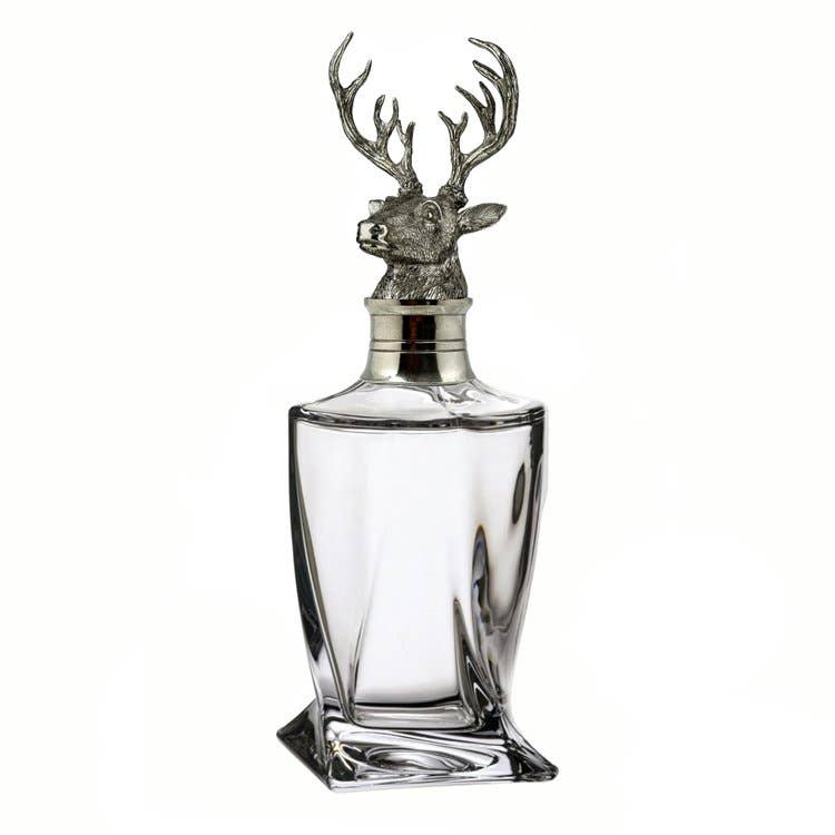 MENAGERIE - Wholesale Decanter - Menagerie Twist Style Whiskey Decanter - Stag0