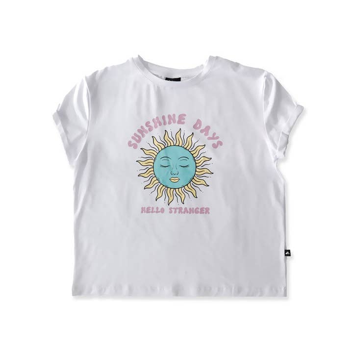 CAMISETA SUNSHINE BAILEY - Blanca para venta al por mayor de Hello Stranger Kidswear