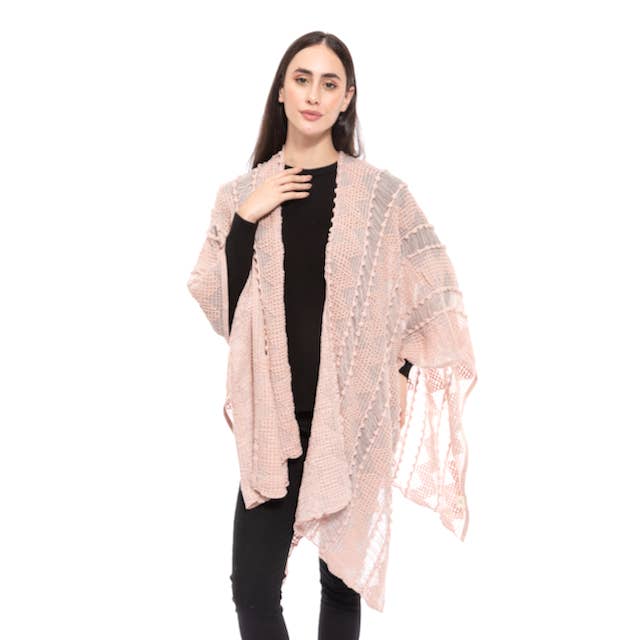 Pretty Persuasions - Wholesale Wrap - Women's - CP23053 Gypsy Lyric Ruana Coverup2