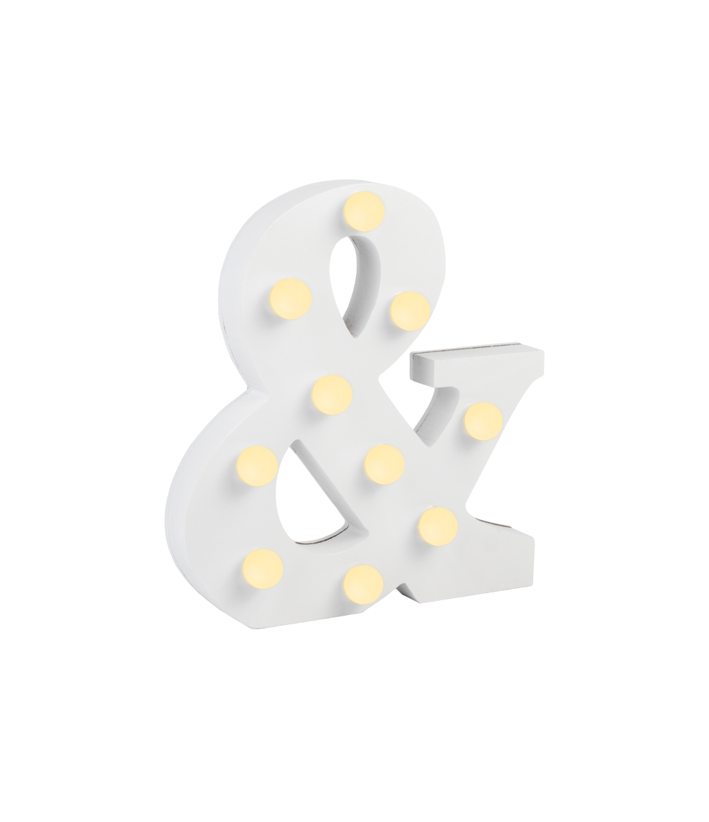 PD Party - Wholesale Decorative Tabletop Object - Light Letters - &0