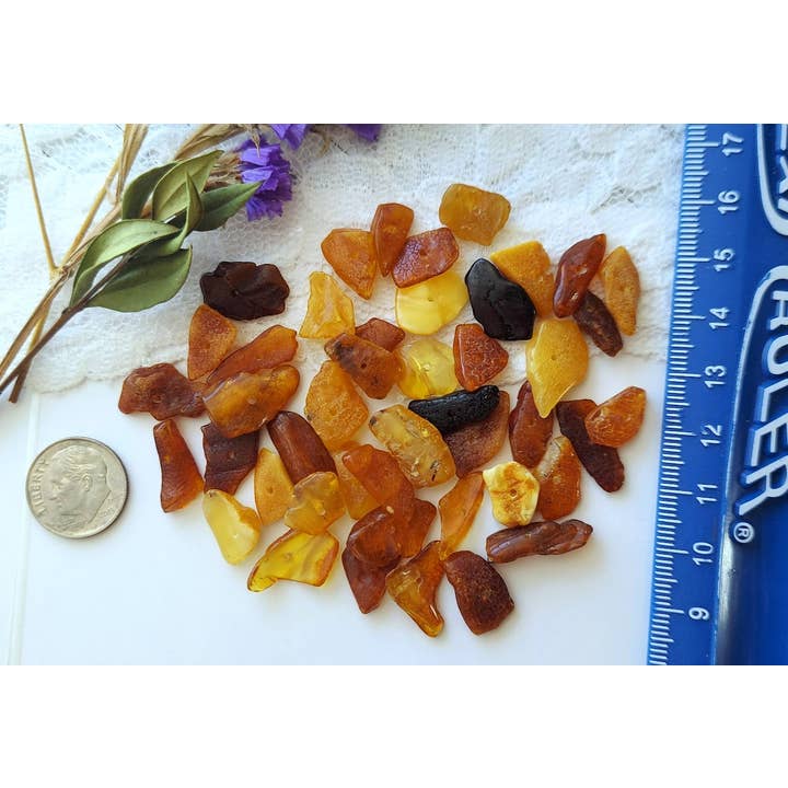 Amber Auksas - Wholesale Beads - Genuine Mixed Baltic Amber Loose Beads for DIY ♥️GIA2