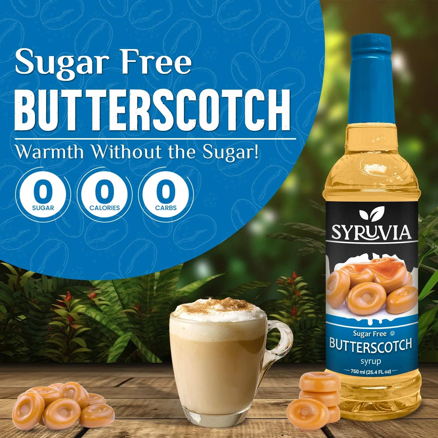 Syruvia - Vente Sirops aromatisés - Sirop de caramel sans sucre1