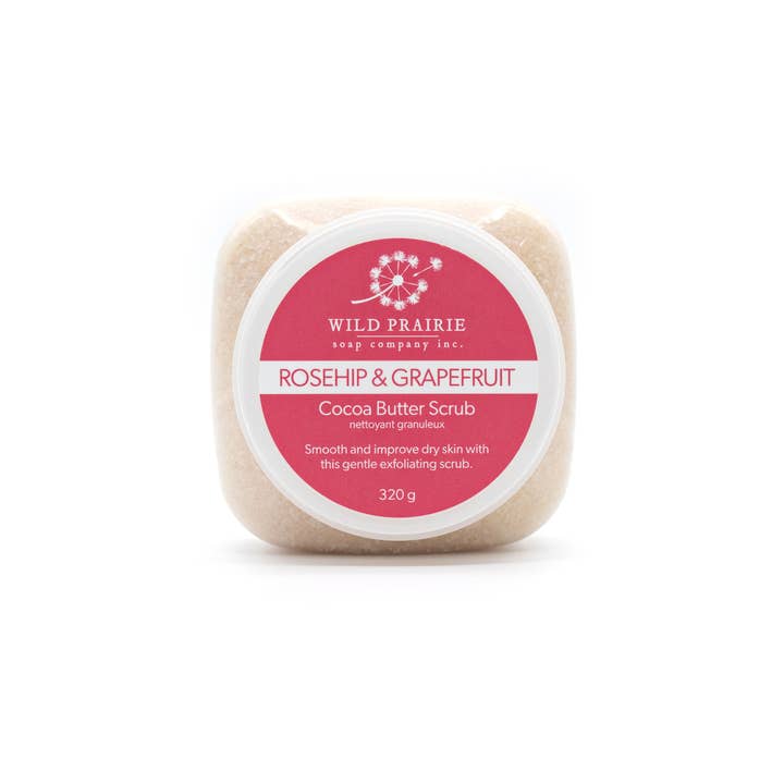Cocoa Butter Body Scrub for wholesale by Wild Prairie Soap Co.
