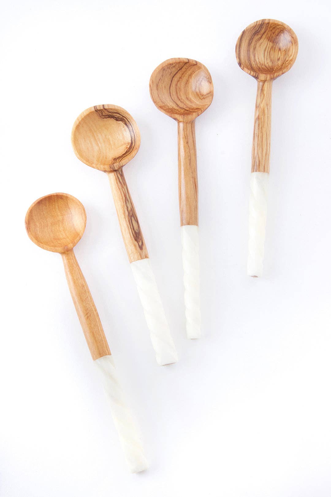 Swahili | AFRICAN MODERN - Wholesale Kitchen Spoon - Spiral Handle Wild Olive Coffee Spoon3