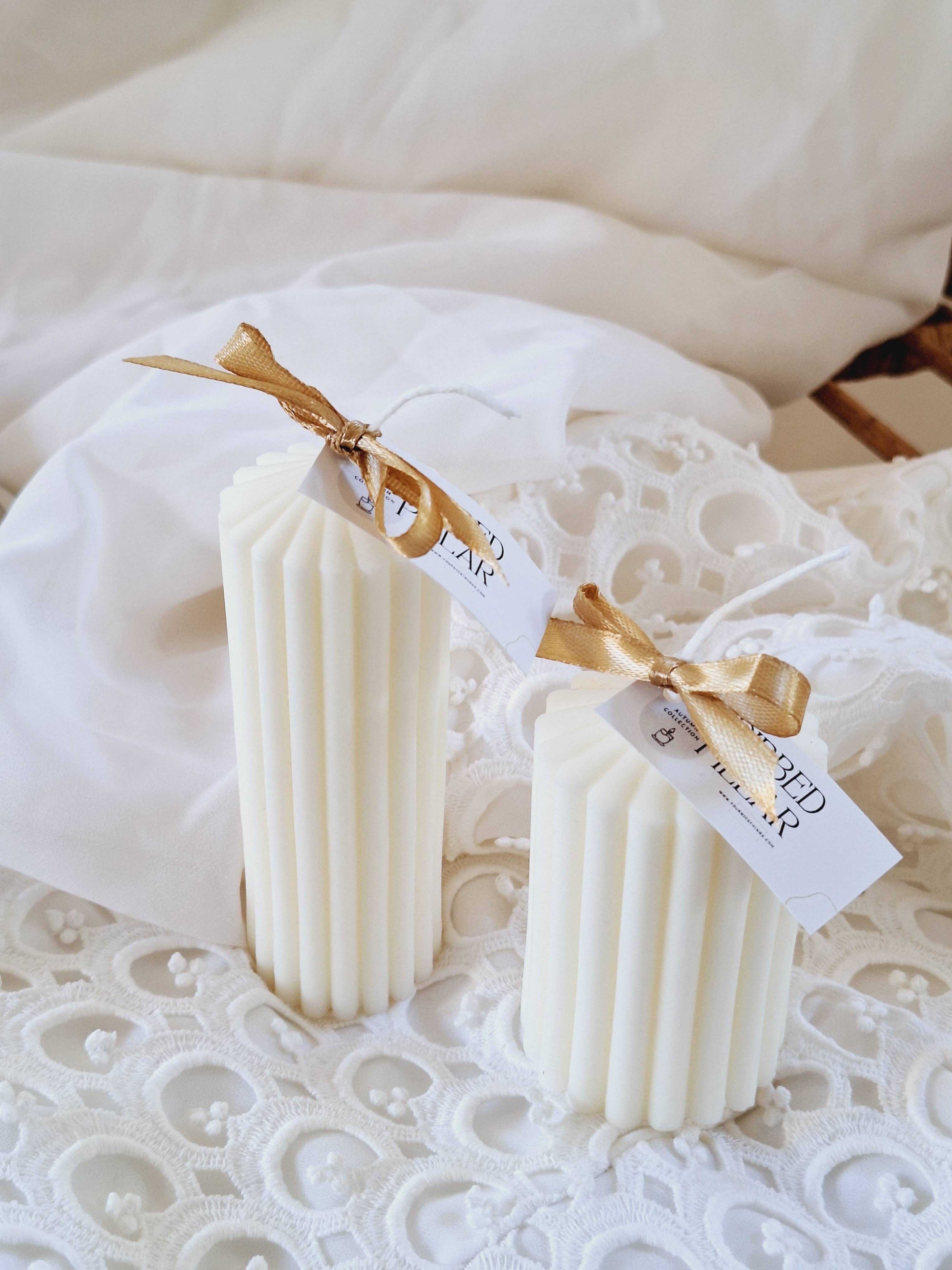 Your Nice Things - Candles - – wholesale Pillar candle – decorative ribbed pillar soy candles (pack 2uni)1