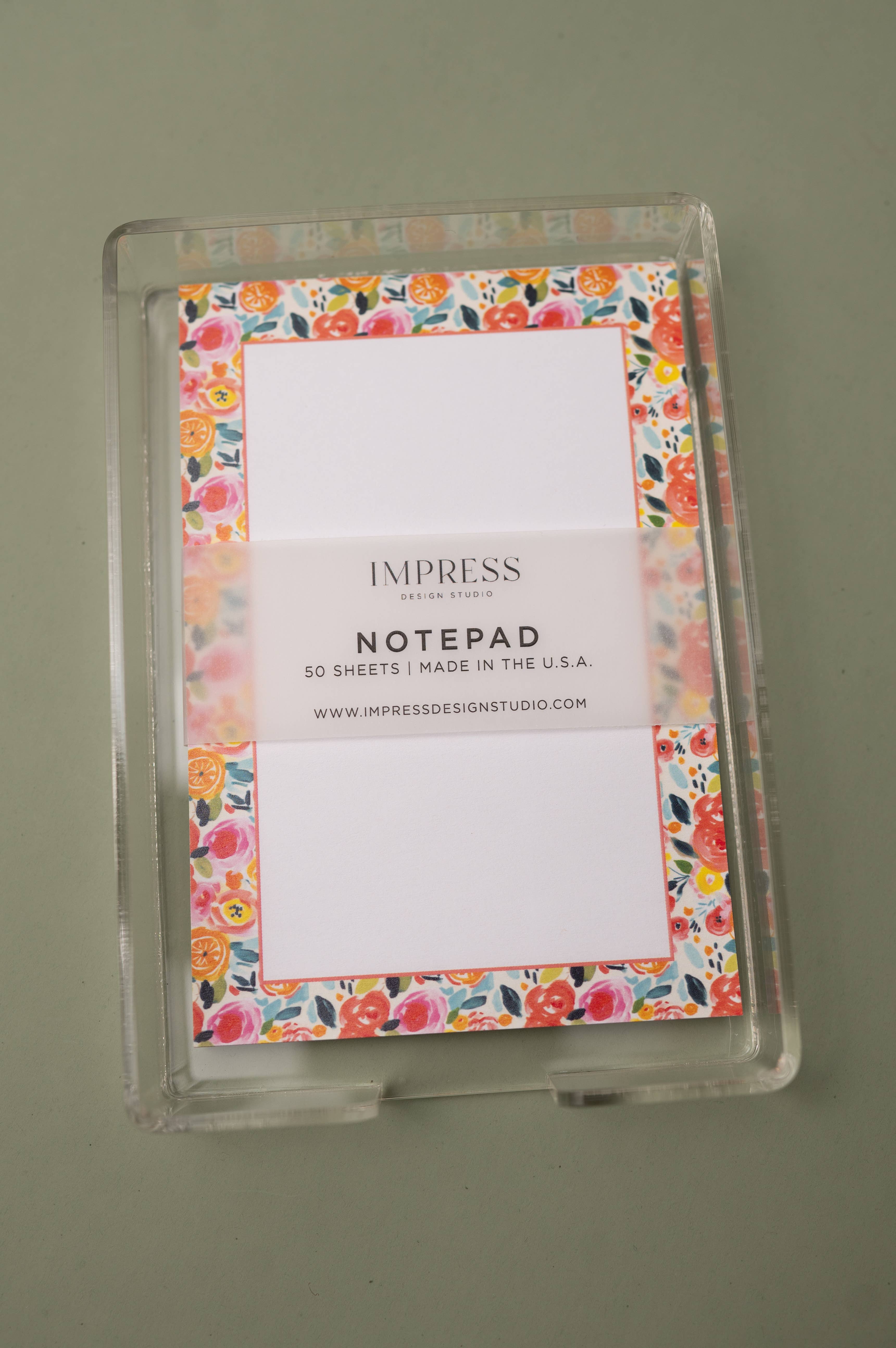 Impress Design Studio - Wholesale Desk Organizer - Acrylic Notepad Tray2