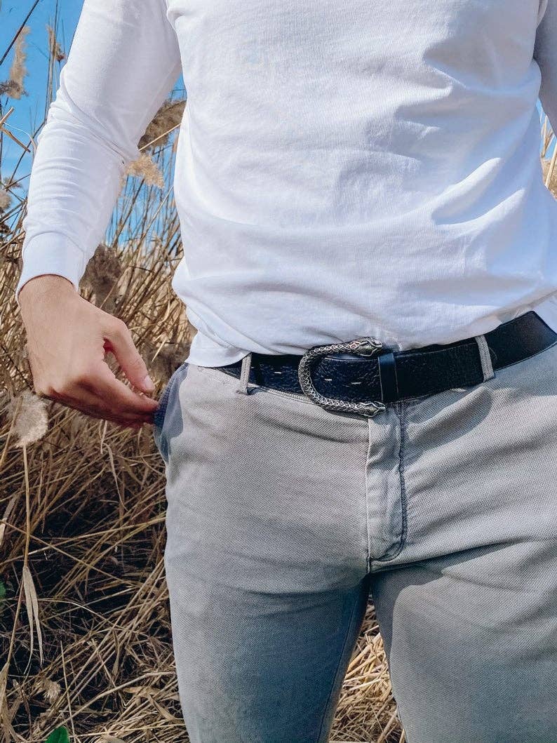 Christina Christi - Venta al por mayor Cinturón - Hombre - Cinturón Hebilla Plata Hombre5