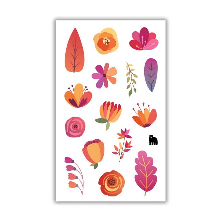 Autumn Florals for wholesale by Four Bears Sticker Club