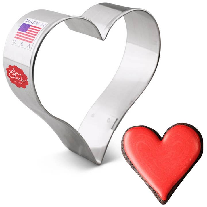 Heart Cookie Cutter, 3 1/4". (Bag of 1 Dozen) for wholesale by Ann Clark