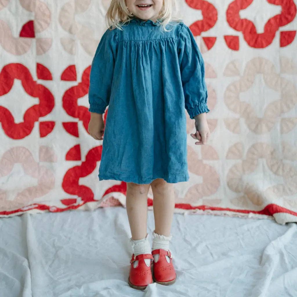 Zimmerman Shoes - Wholesale Dress - Kids - Flora T-Strap - Red4