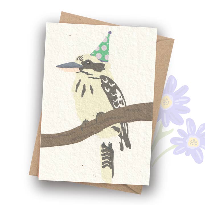 Tilly Scribbles - Wholesale Birthday card - Plantable Kookaburra Card2
