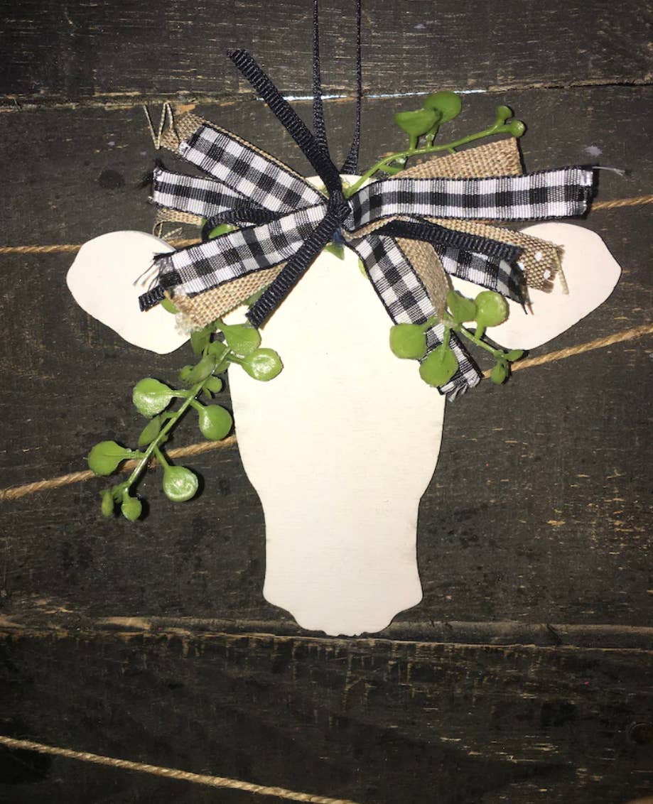 Muddy Water Refinery - Vente Objets de décoration - Ornement tête de vache0