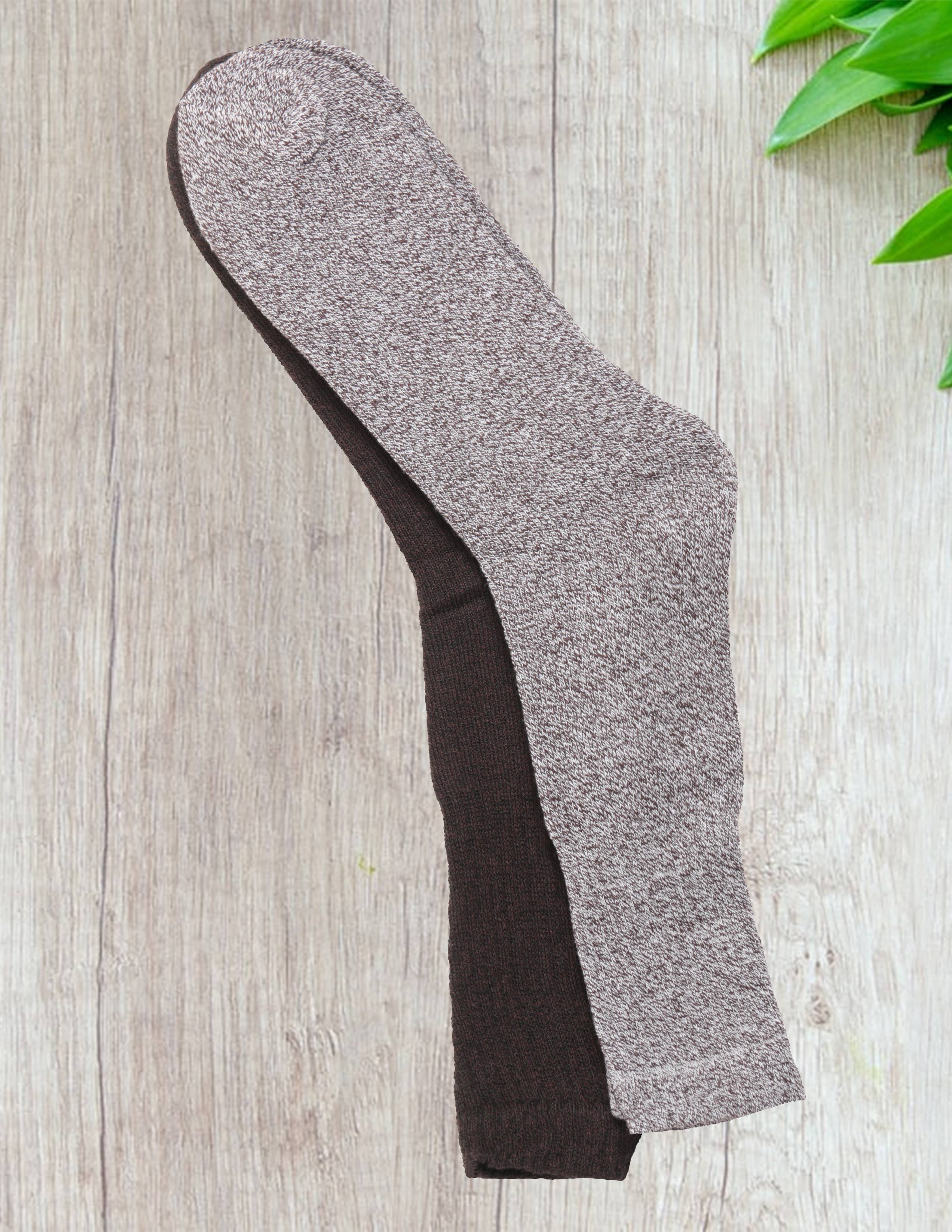 Isadora, Tipi toe, & James Fiallo - Wholesale Socks - Men's - James Fiallo Men's 2 Pack Ribbed Marled Thermal Boot Socks1