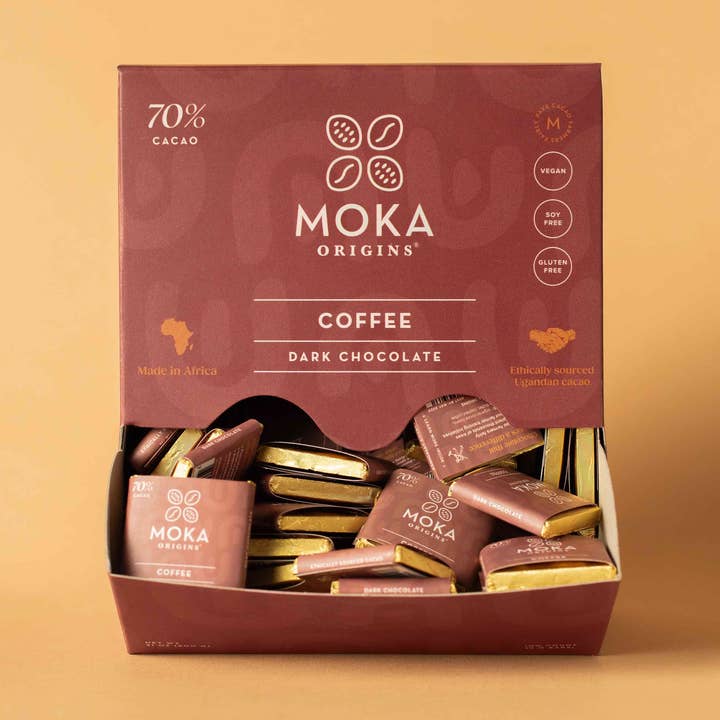 Coffee Mini Chocolates Box for wholesale by Moka Origins
