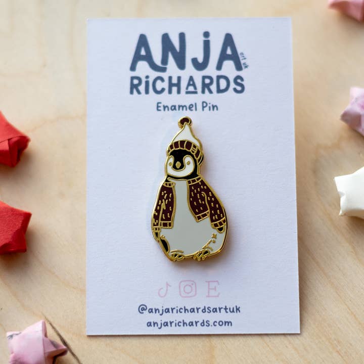 Pinguïn Pin voor wholesale door Anja Richards Art