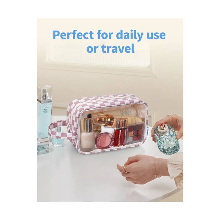wandf - Wholesale Toiletry bag – women's - Clear Toiletry Bags for Traveling Toiletries, Make Up Pouch 48