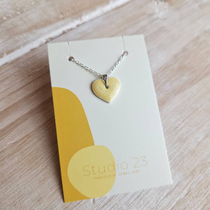 Studio 23 Ceramics - Wholesale Individual Charm/Pendant - NEW DESIGN Pendant Heart1