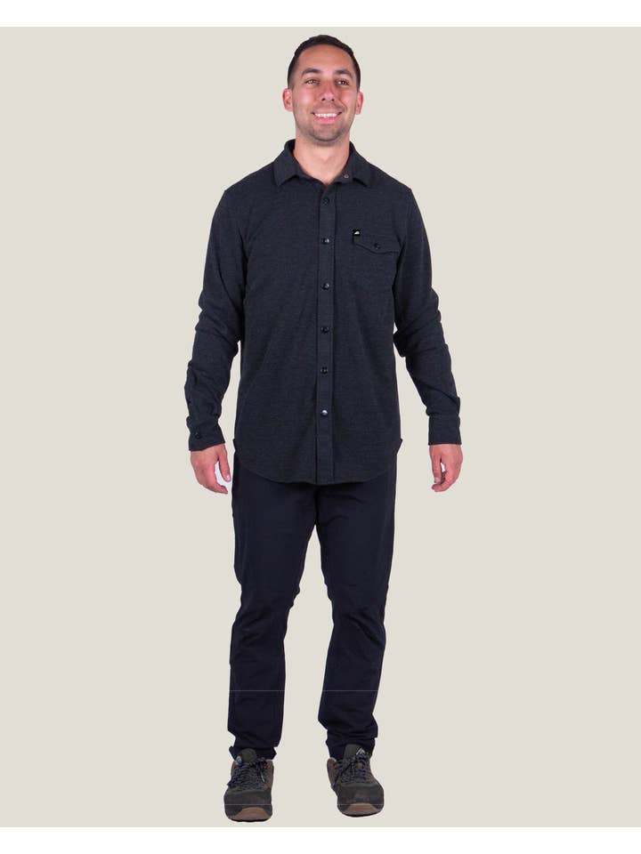 Belong Designs - Wholesale Button Down Shirt - Men's - Men's Sherman Fleece Button Up22