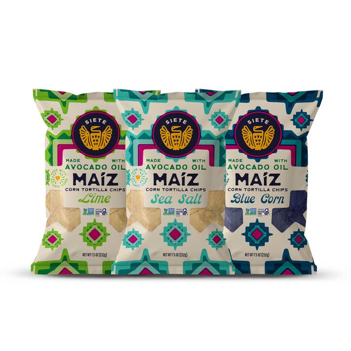 Siete Foods - Wholesale Chips - Wholesale Maiz Mix 18pk (6 bags of each)