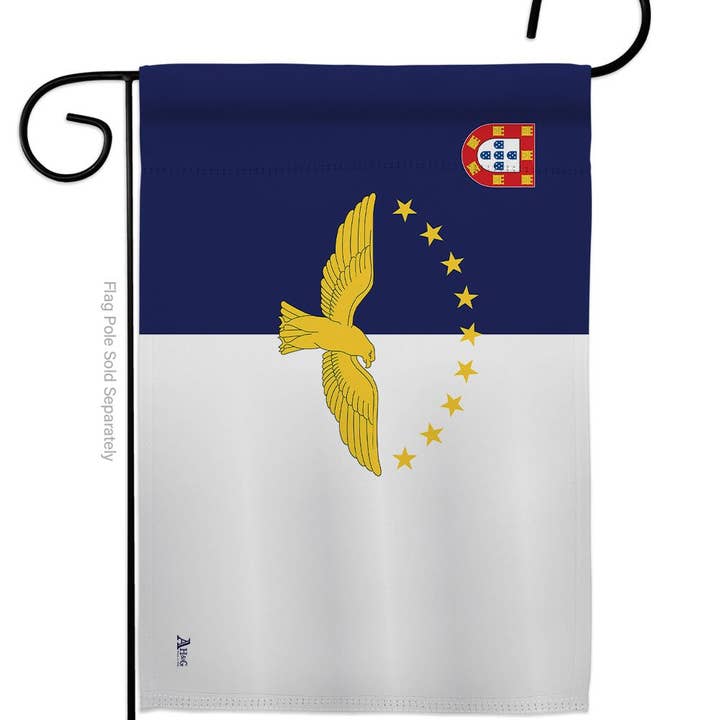 Two Group Flag Co - Vendita all'ingrosso Bandiere - Bandiera Azzorre Portogallo Casa da giardino su 2 lati Home Decor Yard