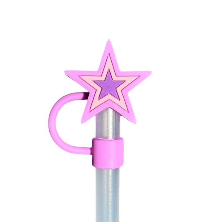 CharCharms - Wholesale Water Bottle - Unicorn Straw Toppers (Retail 4-pack)