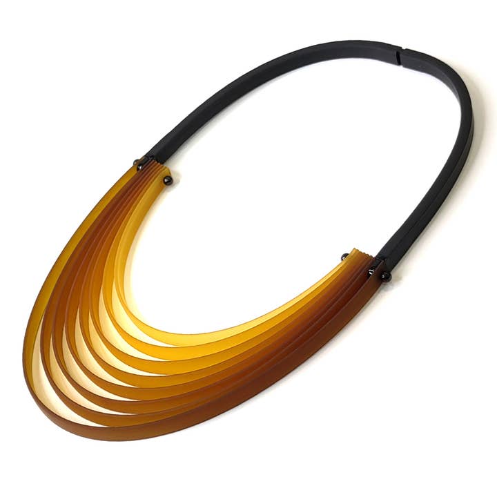 DAHLIA NF hand tinted rubber necklace INFINITE line for wholesale by ALEX+SVET