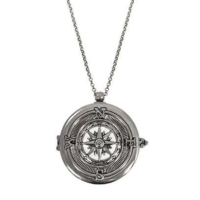 TheTizana - Vendita all'ingrosso Collana con ciondolo/pendaglio - Collana con ciondolo bussola e lente d’ingrandimento 6x con chiusura magnetica scorrevole1