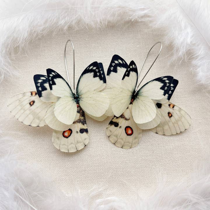 Vanilla Butterfly Earrings for wholesale by OhMyButterfly