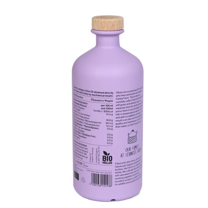 Hellenic Farms - Wholesale Olive Oil - Levantes Flavour Organic Extra Virgin Olive Oil 750mL