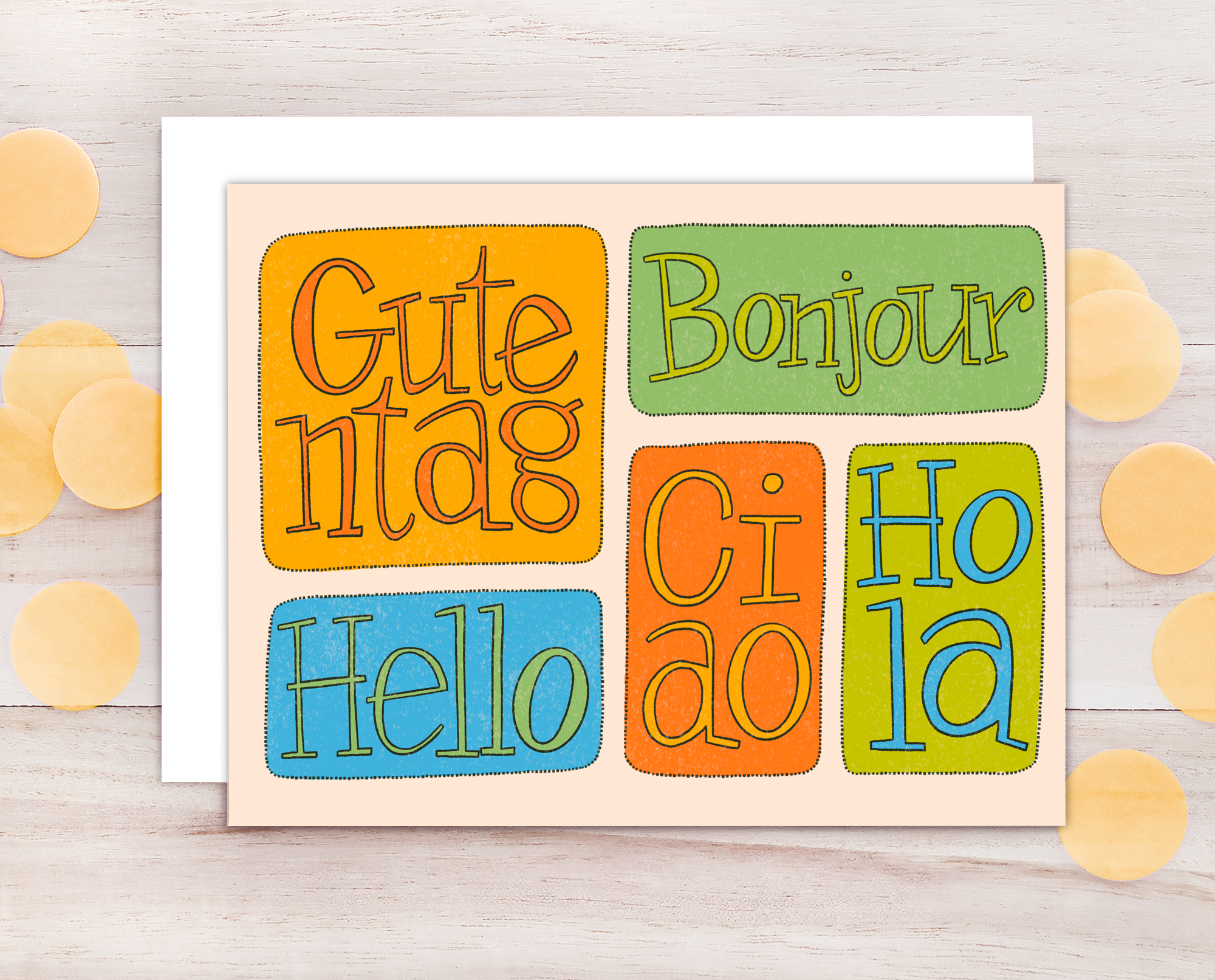 Kate Gabrielle - Wholesale Everyday Greeting Card - Hello greeting card0