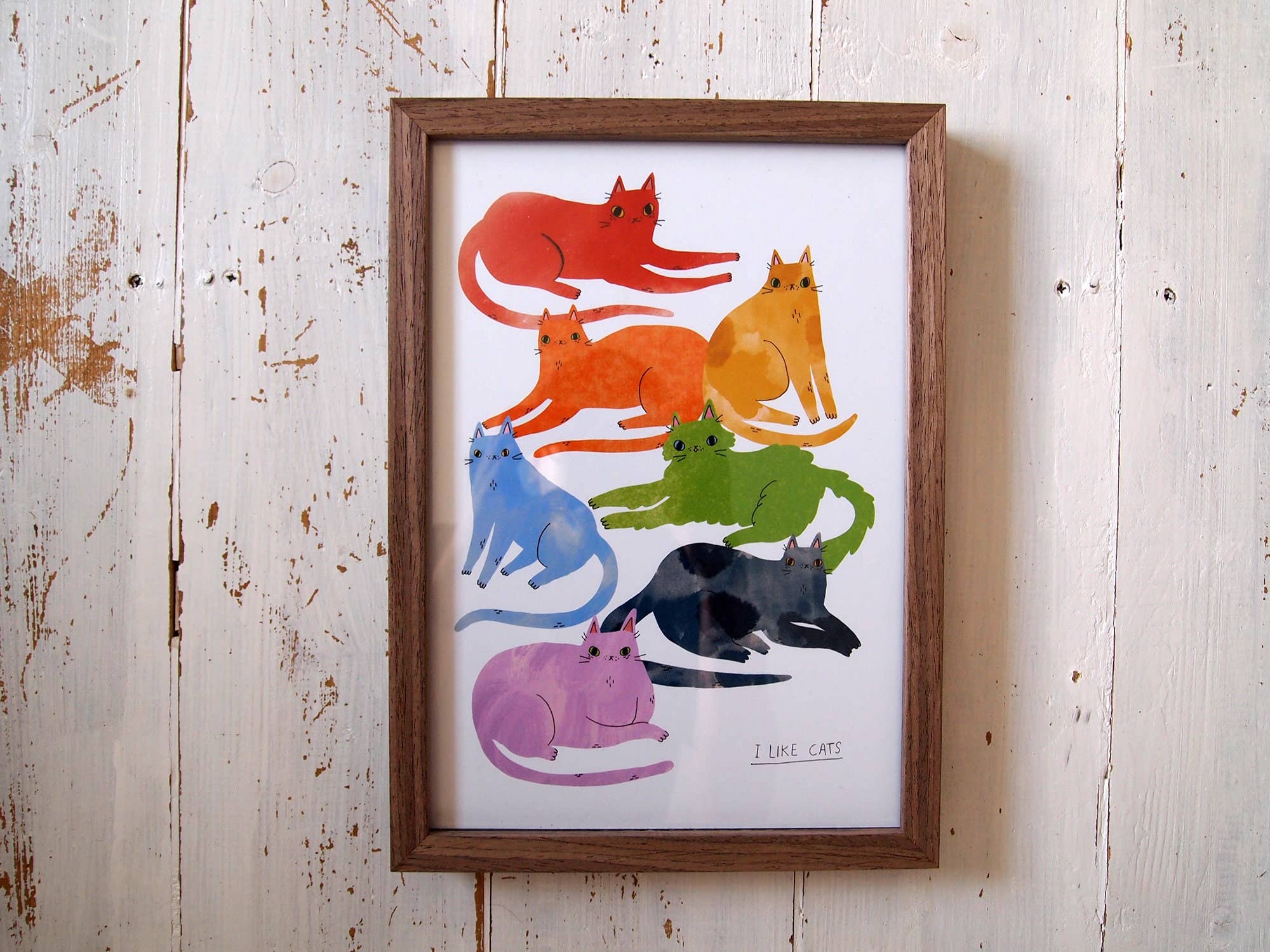 I LIKE CATS – wholesale Art print – Rainbow Cats Pride A4 Print7