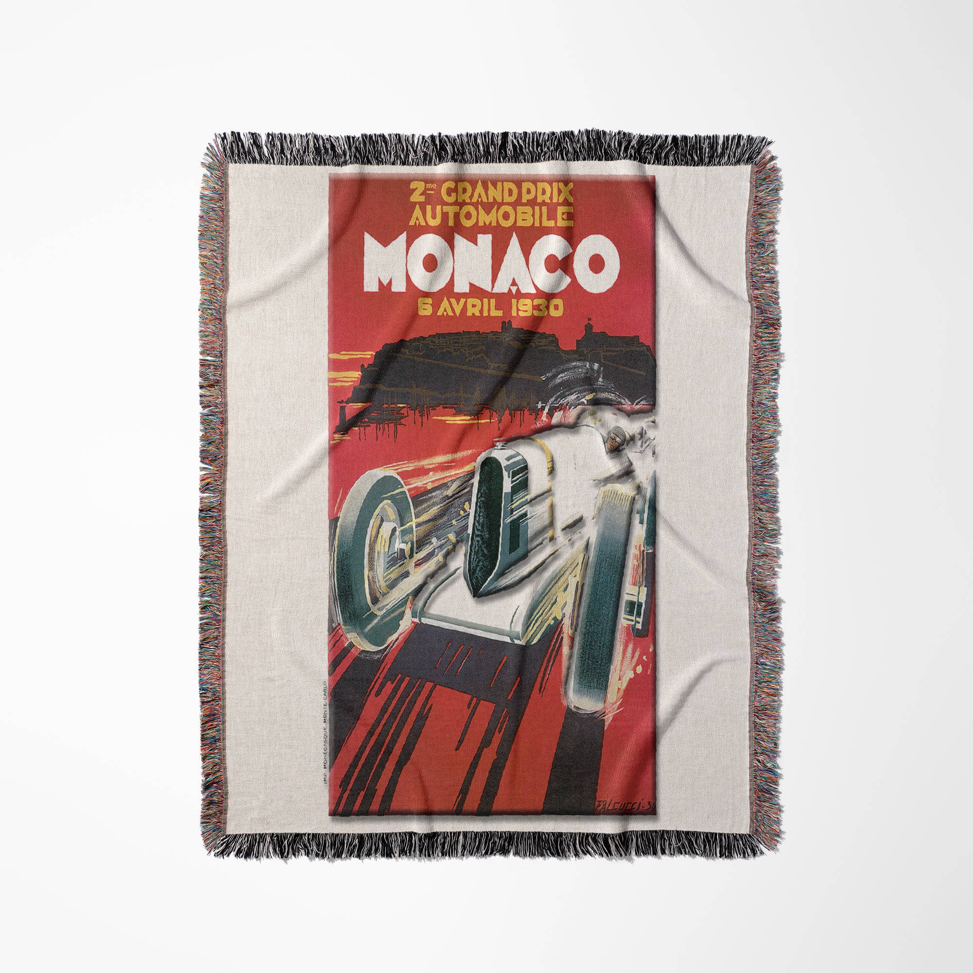 3dRose - Wholesale Throw Blanket - 3dRose, Monaco Grand Prix Advertising Poster, Blanket0