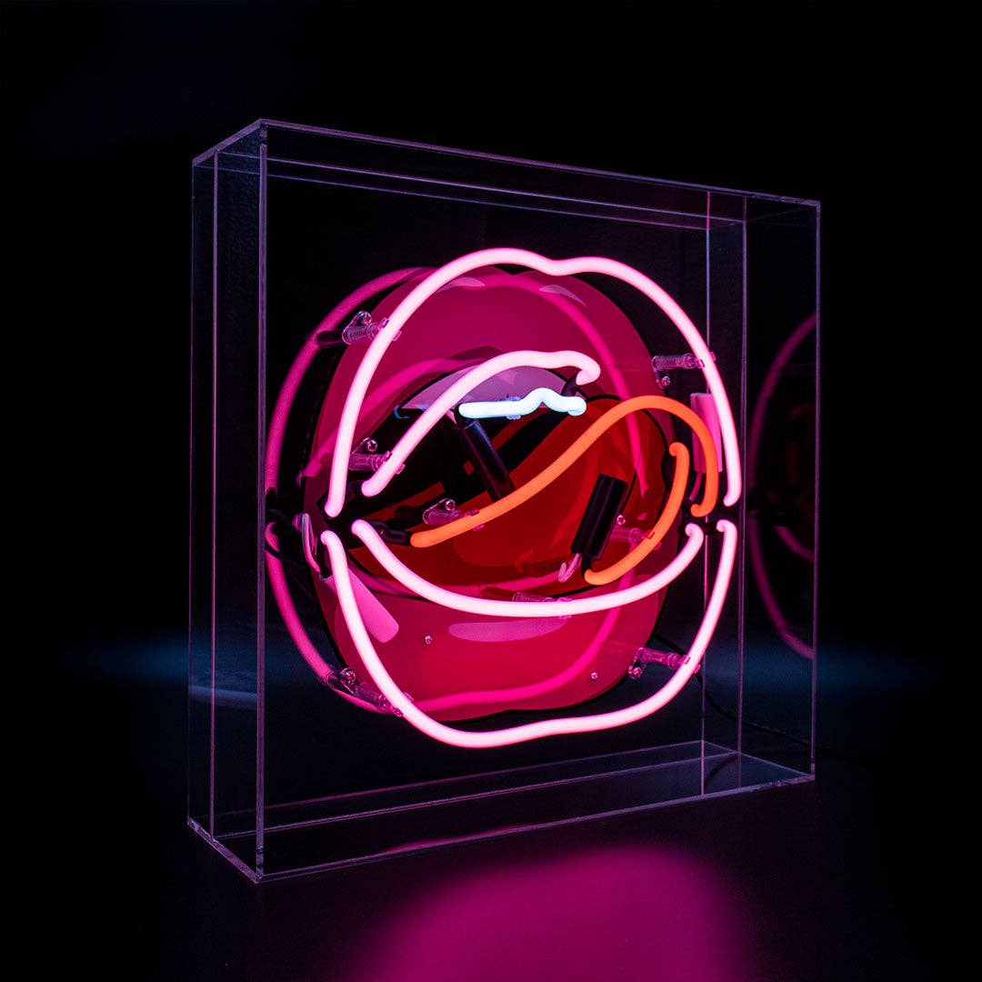 Locomocean - Wholesale Neon Sign - 'Mouth' Acrylic Box Neon Light with Graphic2