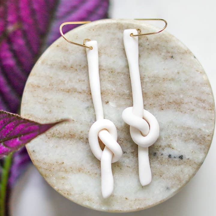 knot earrings for wholesale by Remnant Studios