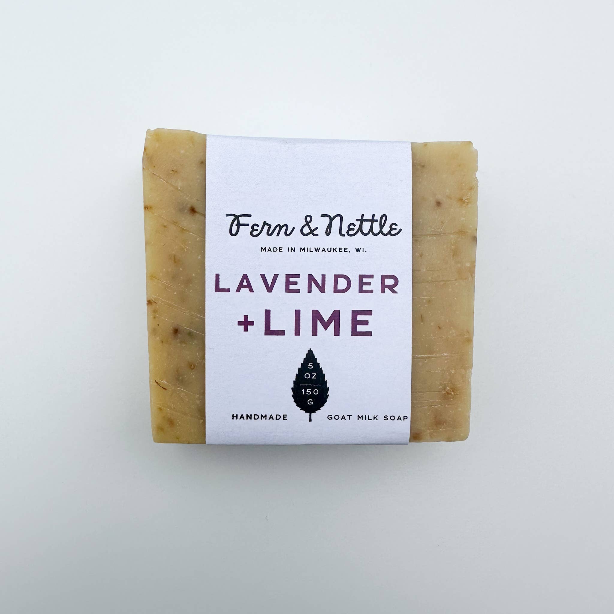 Fern and Nettle - Wholesale Bar Soap - Lavender + Lime Goat Milk Soap
