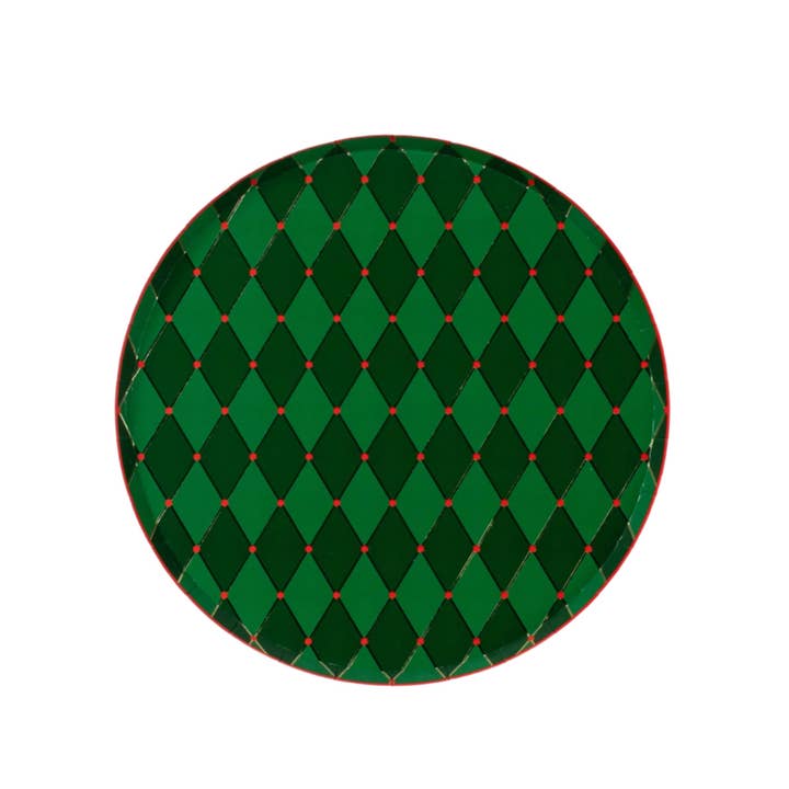 HOL25-DNP5- Green Diamond Dinner Plate and other Purchase Wholesale emerald green napkins. Free Returns & Net 60 Terms on Faire trending on Faire.