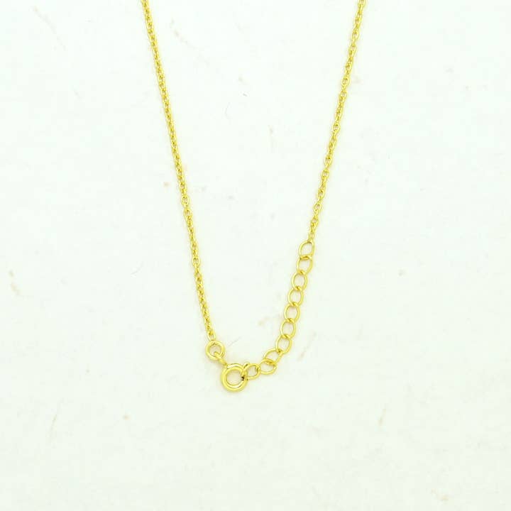 Schmuckoo Berlin - Wholesale Pendant/Charm Necklace - Delicate Necklace Gold Plated Silver 925 - Colorful Gemstone