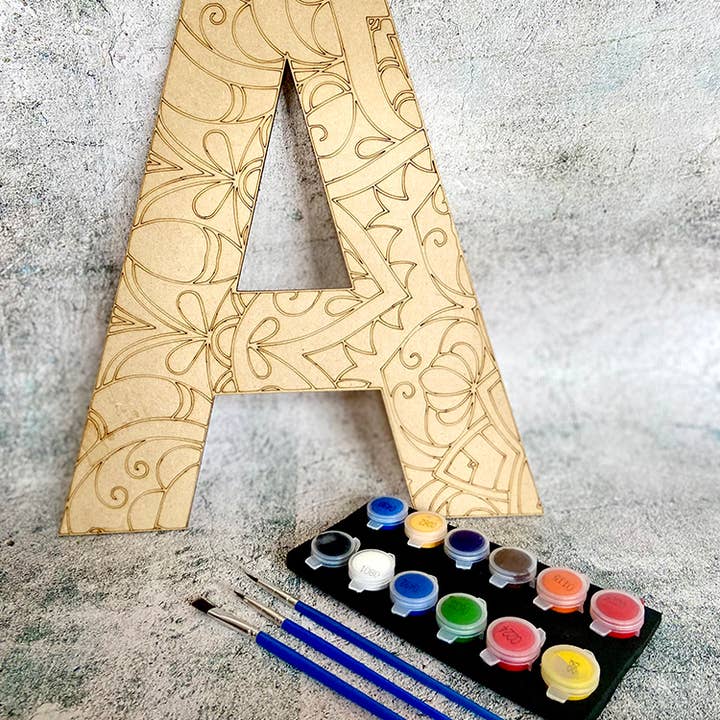ARTKIT: Wooden Mandala Alphabet for wholesale by Artkulture Limited